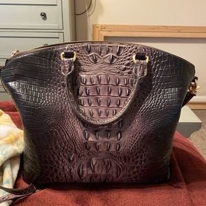 Brahmin Duxbury Satchel in  Anthrasite